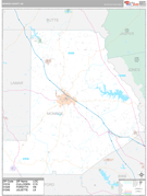 Monroe County, GA Digital Map Premium Style