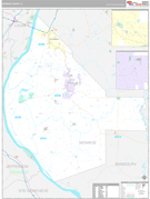 Monroe County, IL Digital Map Premium Style