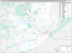 Monroe County, PA Digital Map Premium Style