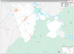 Monroe County, TN Digital Map Premium Style