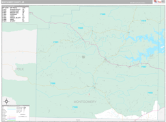 Montgomery County, AR Digital Map Premium Style