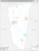 Montgomery County, GA Digital Map Premium Style