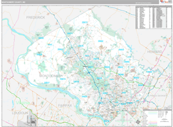Montgomery County, MD Digital Map Premium Style