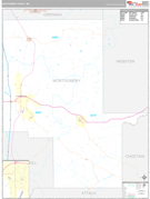 Montgomery County, MS Digital Map Premium Style