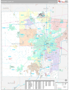 Montgomery County, OH Digital Map Premium Style