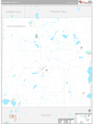 Montmorency County, MI Digital Map Premium Style