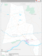 Montour County, PA Digital Map Premium Style