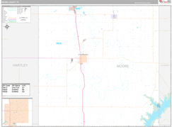 Moore County, TX Digital Map Premium Style