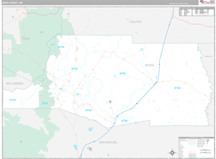 Mora County, NM Digital Map Premium Style