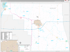 Morgan County, IL Digital Map Premium Style