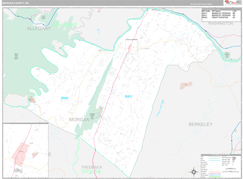 Morgan County, WV Digital Map Premium Style