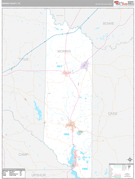 Morris County, TX Digital Map Premium Style