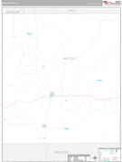 Motley County, TX Digital Map Premium Style