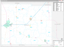 Mower County, MN Digital Map Premium Style