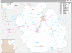 Muhlenberg County, KY Digital Map Premium Style