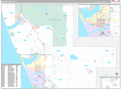 Muskegon County, MI Digital Map Premium Style