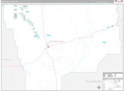 Musselshell County, MT Digital Map Premium Style