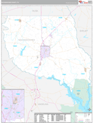 Nacogdoches County, TX Digital Map Premium Style