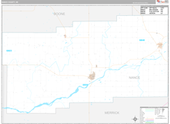 Nance County, NE Digital Map Premium Style