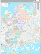 Nassau County, NY Digital Map Premium Style
