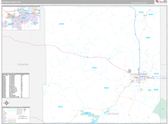 Natrona County, WY Digital Map Premium Style