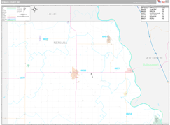 Nemaha County, NE Digital Map Premium Style