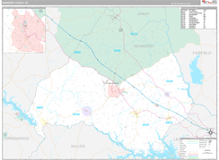 Newberry County, SC Digital Map Premium Style