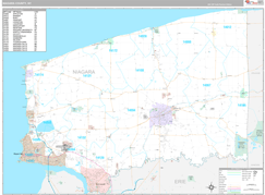 Niagara County, NY Digital Map Premium Style