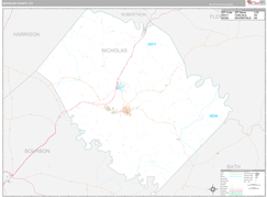 Nicholas County, KY Digital Map Premium Style