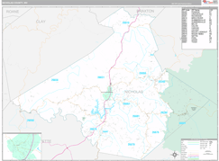 Nicholas County, WV Digital Map Premium Style