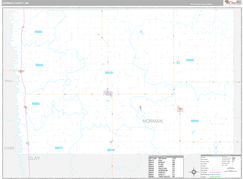 Norman County, MN Digital Map Premium Style