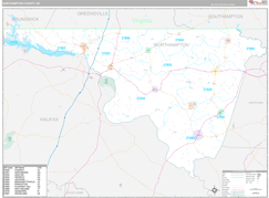 Northampton County, NC Digital Map Premium Style