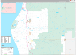 Oceana County, MI Digital Map Premium Style