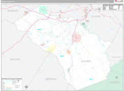Oconee County, GA Digital Map Premium Style