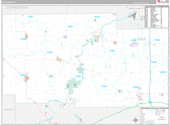 Ogle County, IL Digital Map Premium Style