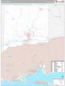 Okaloosa County, FL Digital Map Premium Style