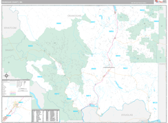 Okanogan County, WA Digital Map Premium Style