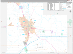 Olmsted County, MN Digital Map Premium Style