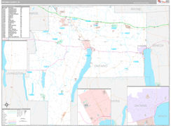 Ontario County, NY Digital Map Premium Style