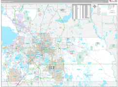 Orange County, FL Digital Map Premium Style