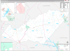 Orange County, VA Digital Map Premium Style