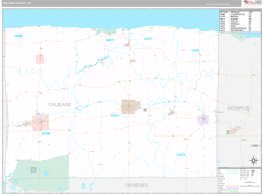 Orleans County, NY Digital Map Premium Style