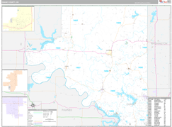 Osage County, OK Digital Map Premium Style