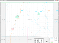 Osceola County, IA Digital Map Premium Style