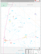 Osceola County, MI Digital Map Premium Style