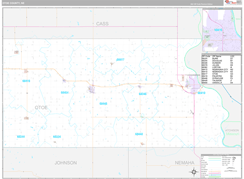 Otoe County, NE Digital Map Premium Style