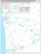 Ottawa County, MI Digital Map Premium Style