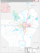 Ouachita Parish (County), LA Digital Map Premium Style