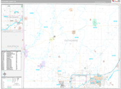 Outagamie County, WI Digital Map Premium Style