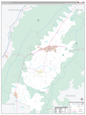 Page County, VA Digital Map Premium Style